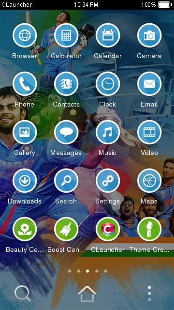 Indian Cricket CLauncher Theme