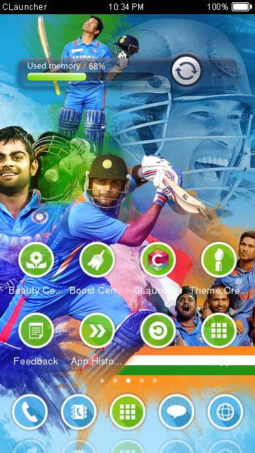 Indian Cricket CLauncher Theme