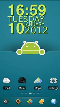 Android Robot Go Launcher EX