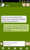 Sheep Farm Theme GO SMS