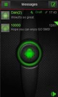 Green Glow Go SMS Theme
