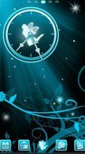 Fairy Blue Clock
