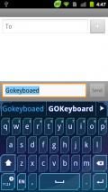 GO Keyboard Blue Future theme