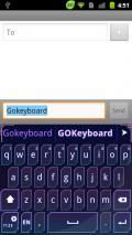 GO Keyboard Purple Future them