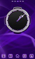 Neon Purple Style Clock