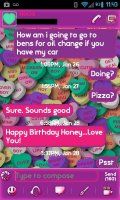 GO SMS Pro Candy Hearts Theme