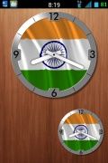 INDIAN FLAG CLOCK WIDGET