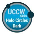 Holo Clock Dark - UCCW Skin