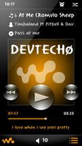 Orange Walkman Skin 4 Ttpod By DevtechO