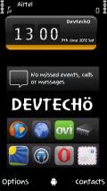 OrangeGlass SKIN 4 Deskclock By Devtecho