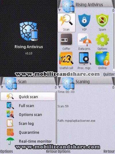 Rising Antivirus v3.10 Symbian App - Download for free on PHONEKY