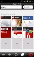 Toàn màn hình Opera Mini (S5620)