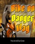 Fahrrad auf Gefahrenweg