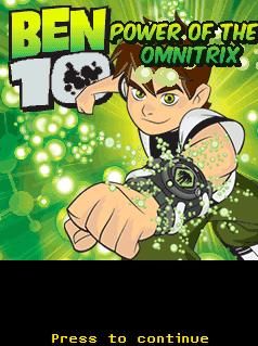 بن 10 قوة من Omnitrix التي تعمل باللمس لعبة جافا تحميل علىphoneky