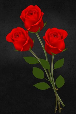 Rosas rojas 3D