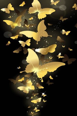 الفراشات الذهبية