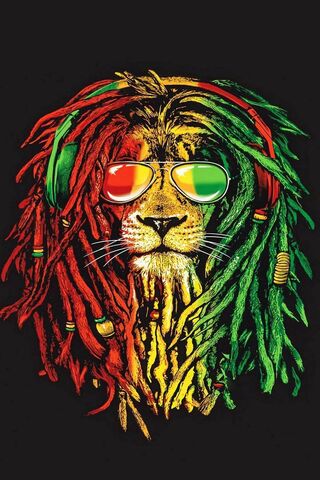 Lion of the Rasta Vibes 🦁🌿