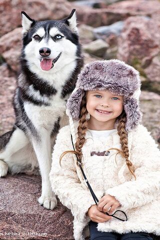 Furry Friends Forever: A Child's Joy with Her Dog 🐶❤️