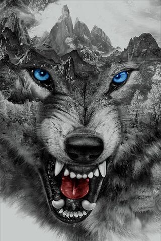 Wütender Wolf