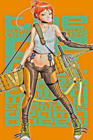 Cyberpunk anime cityscape by GUSTLER