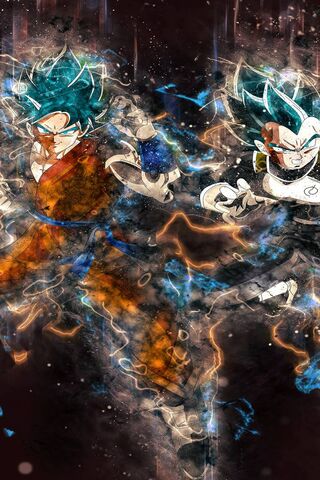 Epic Showdown of the Blue Saiyans! 💥