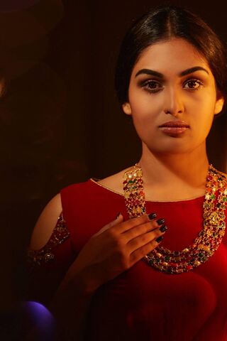 Elegance in Red: The Allure of Prayaga Martin