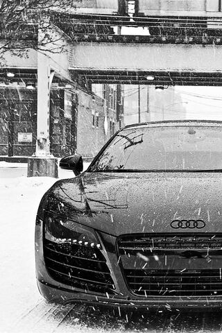 R8 In Snow Wallpaper - Download to your mobile from PHONEKY