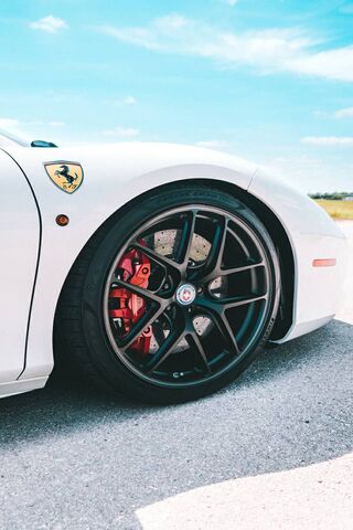 Ferrari Elegance: A Close-Up on Performance