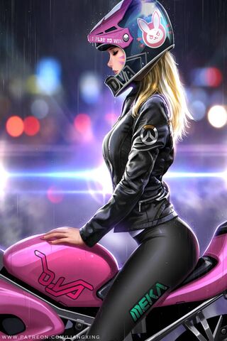 Girl Motorcycle