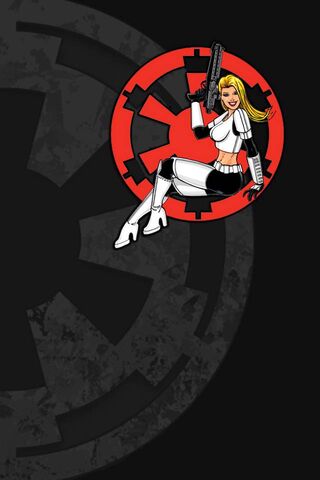 Galactic Glam: The Stormtrooper Pinup