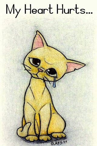 Sorrowful Whiskers: A Heartfelt Purr