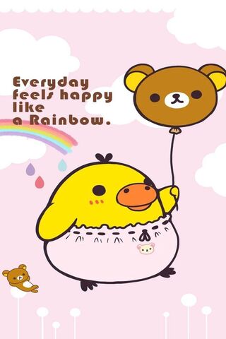 Rilakkuma's Joyful Day with Friends! 🌈🐻