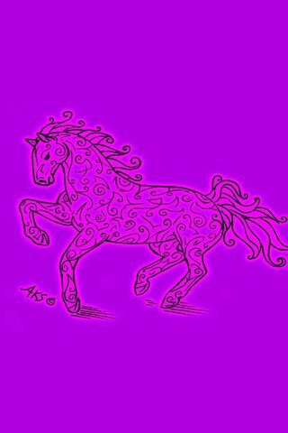 Swirl Horse Art