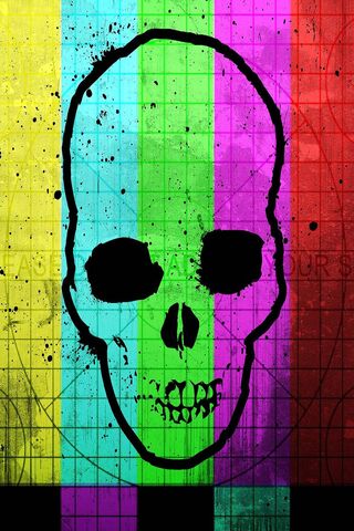 Colored Skull