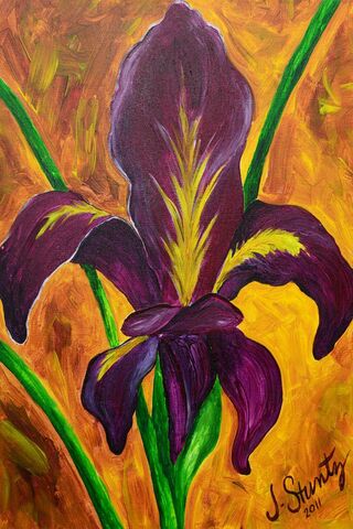 Elegant Iris: A Touch of Fleur De Lis 🌸✨