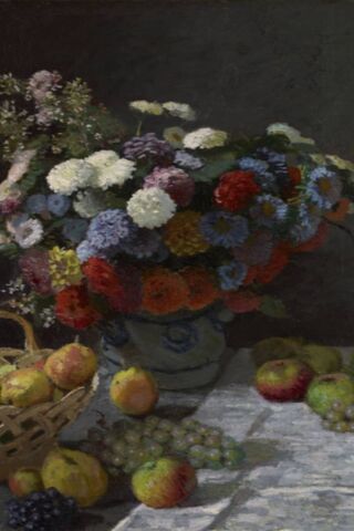 Nature's Bounty: A Colorful Harmony of Fruits and Flowers 🍏🌸