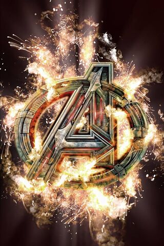 Avengers Logo Flame