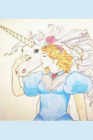 Unicorn and Girl Art