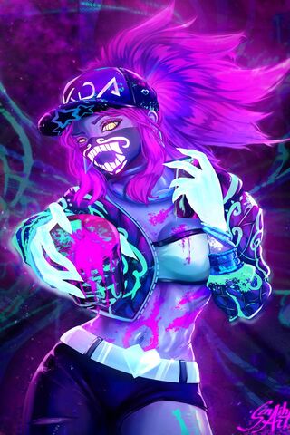 Kda Akali Wallpaper - Download to your mobile from PHONEKY