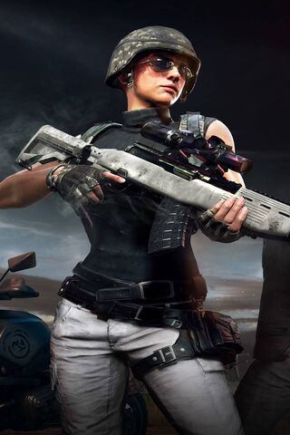 Battle-Ready Warrior: The PUBG Femme Fatale 🎮💥