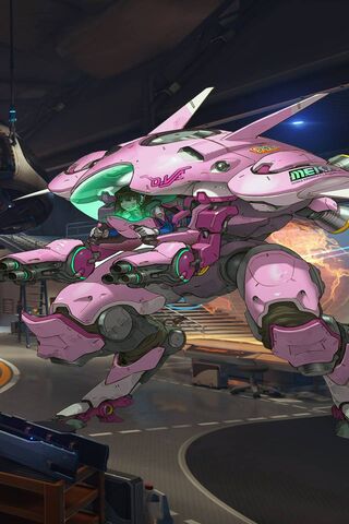 D.Va's Epic Mech Showdown 🚀💖