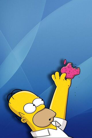 Logotipo de Apple y Homer