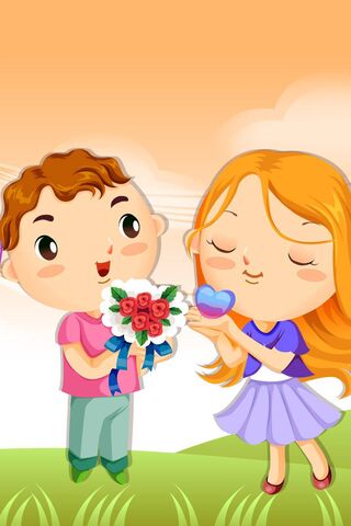 Love Cartoon Wallpaper - Download to your mobile from PHONEKY