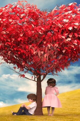红色爱情树
