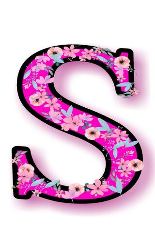 Floral Elegance: The Initial S