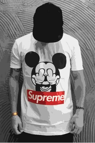 Phoneky วอลล เปเปอร Supreme Mickey Mouse Hd