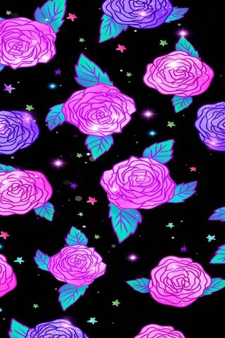 Cosmic Blooms: A Dance of Glittering Roses 🌌🌹