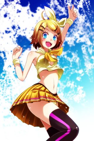 Kagamine Rin: The Energetic Idol 🌟🎤