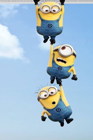 Minions Hanging Wallpaper - Download to your mobile from PHONEKY