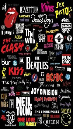 Long live Rock n Roll  Music collage Music notes decorations Posters  art prints